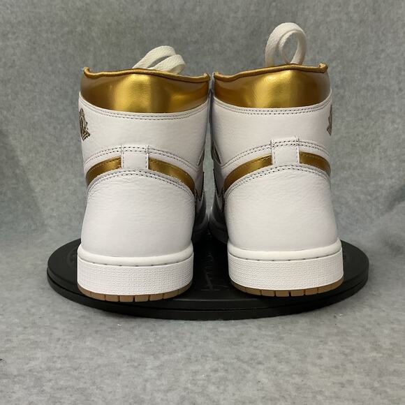 Air Jordan 1 High Metallic Gold Medal White Size 12.5 FD2596-107 - Picture 2 of 6